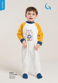 PIGIAMA TUTONE NEONATO M/L V10017 Tellini S.r.l. Ingrosso Abbigliamento